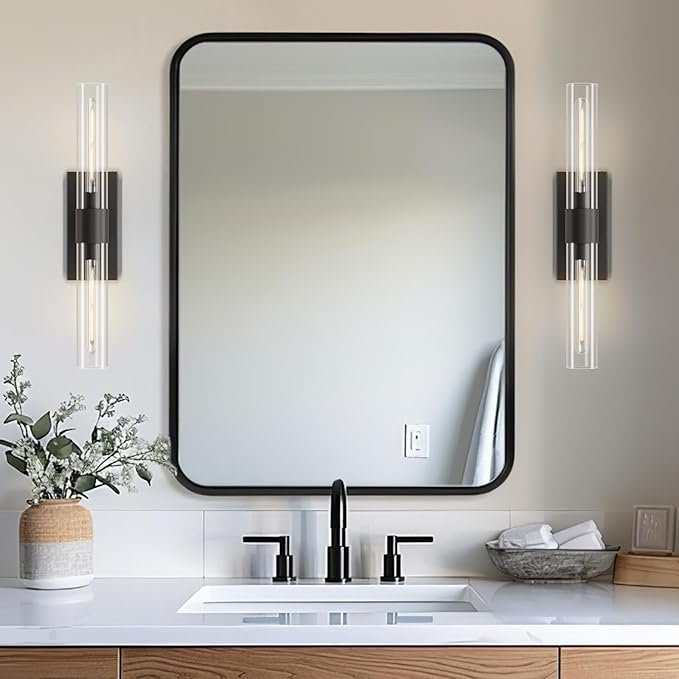 YUYI Black Wall Sconce, 22.8'' Wall Light - Image 3