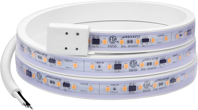 Maxxima 36 in. Hardwired LED Under Cabinet Strip Light, 1380 Lumens, 3000K Warm by MaxximaLEDLighting
