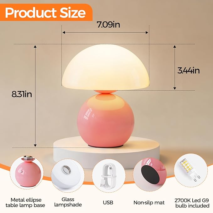 NIORSUN Mushroom Lamp Table Lamp - Image 2