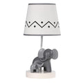 Lambs & Ivy Me & Mama White/Gray Elephant Nursery Lamp by LambsIvy