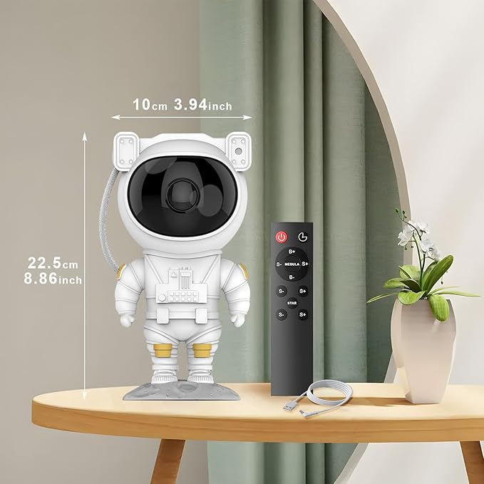 Astronaut Star Projector Galaxy Light, 360° Space Man Buddy Projector Sky LED - Image 6