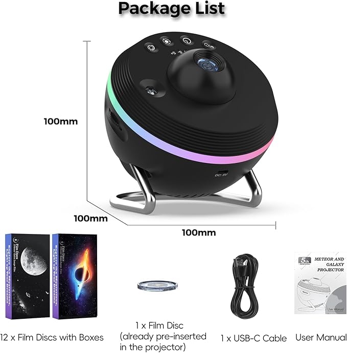 Galaxy Projector for Bedroom, 13 in 1 Home Planetarium Star Constellation - Image 8