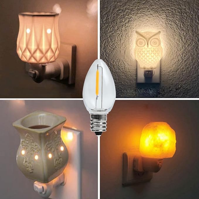 Night Light Bulb – C7 E12 LED Bulbs – Candelabra, 0.6 Watt Equivalent 7W - Image 8