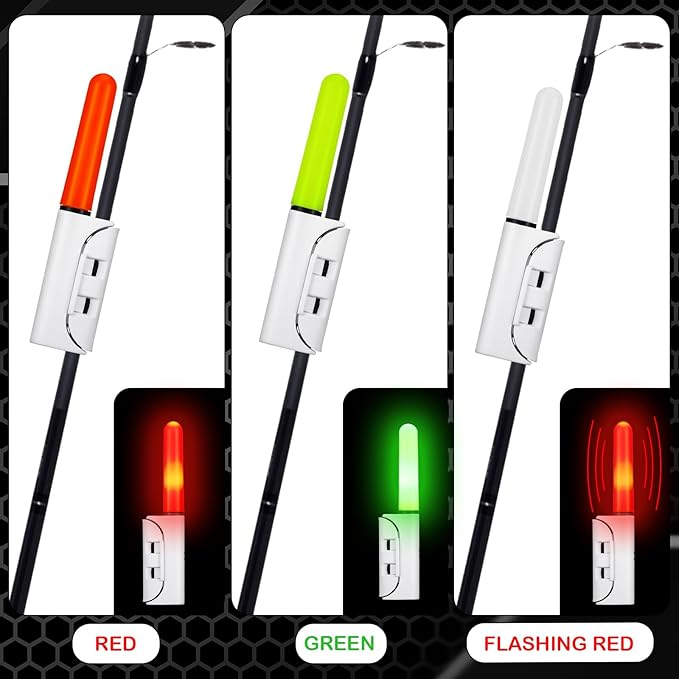 6 Pcs Fishing Glow Sticks LED Fishing Pole Light Night Fish Alert Glow Stick - Image 4