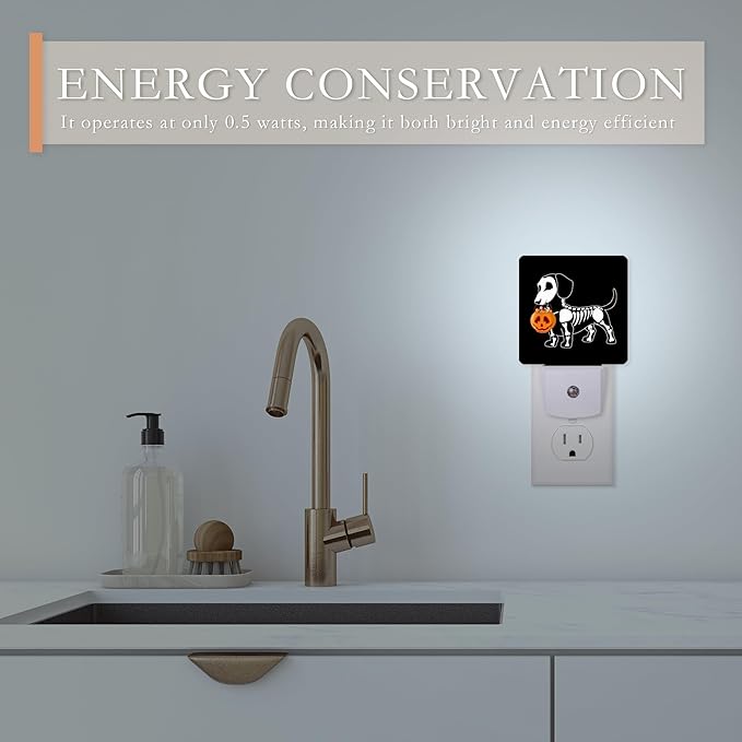 Night Light, Halloween Dachshund Dog Night Lights Plug into Wall - Image 5