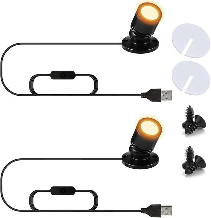 USB Powered Mini Spotlights for Displays 2-Pack – 5V Small LED Spot Lights - Image 8