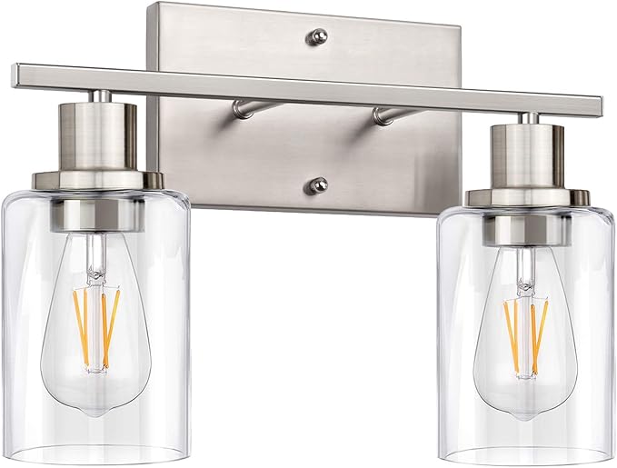 ShineTech 2-Light Bathroom Light Fixtures, Modern Vanity Lights by ShineTech