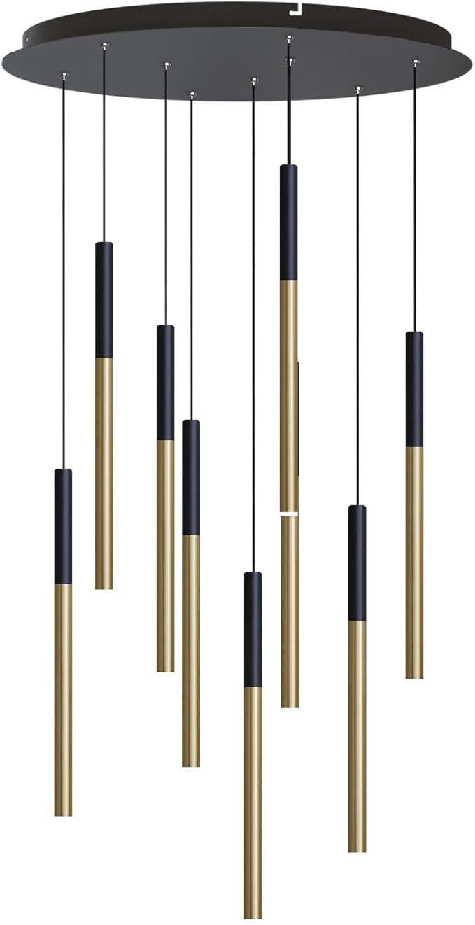 ALTAIR 9 Mini Pendant Lighting Black-Brass by CONTECDEVELOPMENT