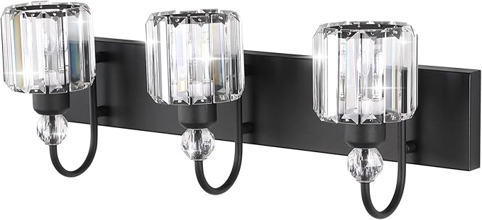 Ralbay Modern Crystal Vanity Light 3-Lights Modern Crystal Vanity Lights - Image 2