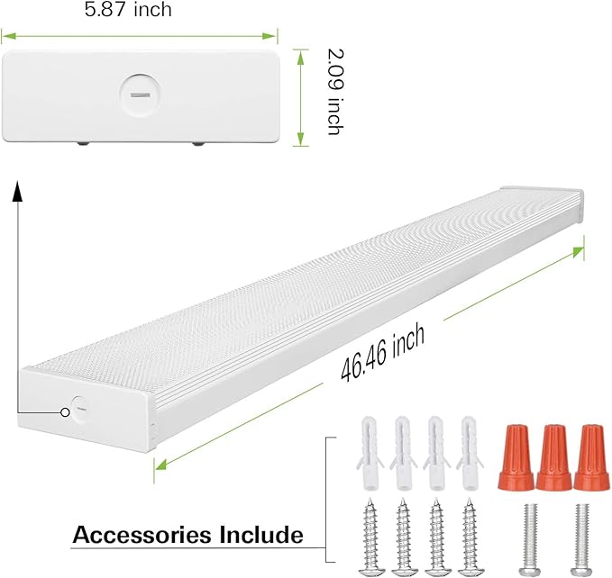 hykolity 4FT LED Wraparound Light, 4 Foot LED Wrap Light Fixture, Flush Mount - Image 6