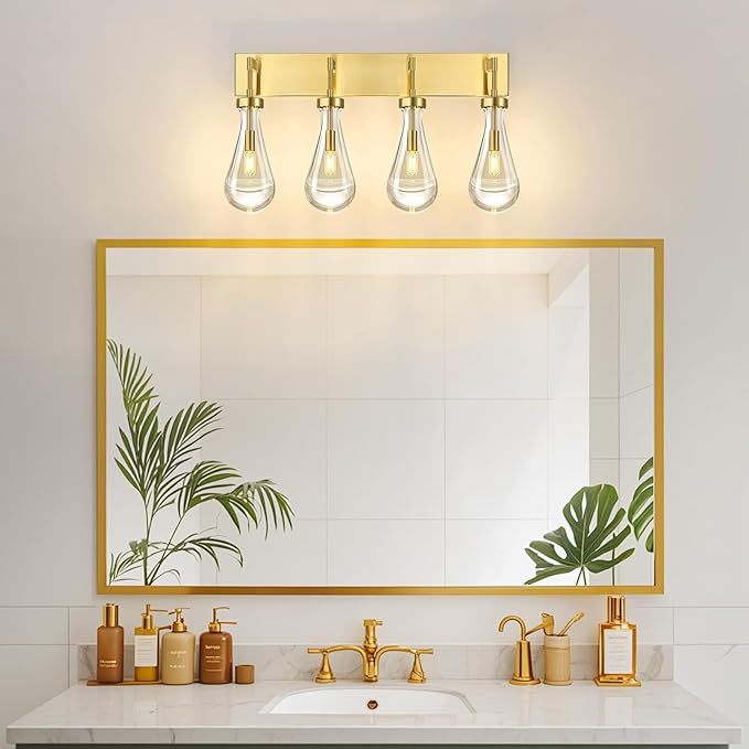 Raindrop Wall Sconces Gold Crystal Sconces Wall Decor Modern Lighting Glass - Image 5