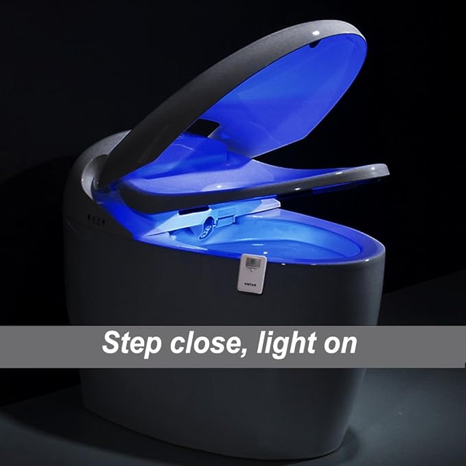 VINTAR 2 Packs 16 Color Motion Sensor LED Toilet Night Light, Toilet Bowl Lights - Image 4