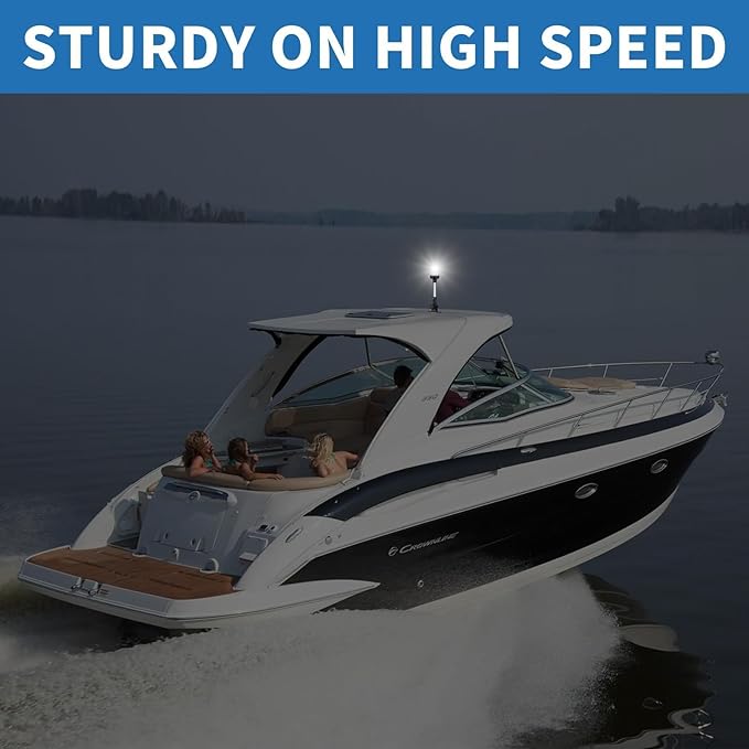 Obcursco Boat Stern Lights, 2NM 360° LED Anchor Light, IP67 Waterproof Bimini - Image 8