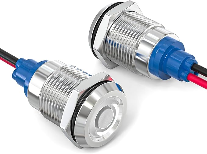 GASHER 5 PCS Energy Saving Indicator Light, LED Light 12V/24V/110V 20mA Panel - Image 7