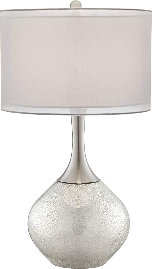 Possini Euro Design Swift Modern Table Lamp 30 1/2" Tall Mercury Glass Chrome - Image 2