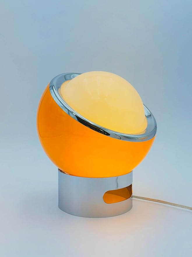 Lotus Atelier Bauhaus Lamp | Warm Retro Orange Lamp by Lotus+Atelier
