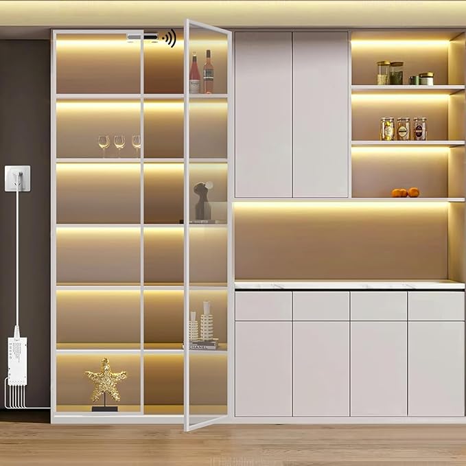 12V COB LED Strip Light, 6 -in-1 Door Sensor Control LED Under Cabinet Lighting - Image 8