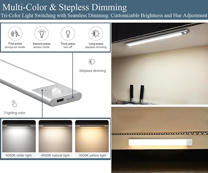 TECHNOVA Wireless Under Cabinet Lighting - Image 3