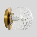 Modern Glass Globe Wall Sconce: Gold Spherical Sconces Light by FeaseyFeaturedProducts
