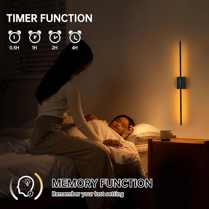 Battery Operated Wall Sconce Set of 2, 10000mAh Rechargeable Wall Sconces - Image 5