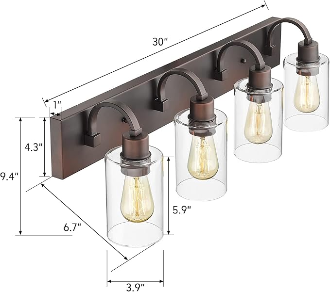 Emliviar 4-Light Bathroom Vanity Light - Image 6
