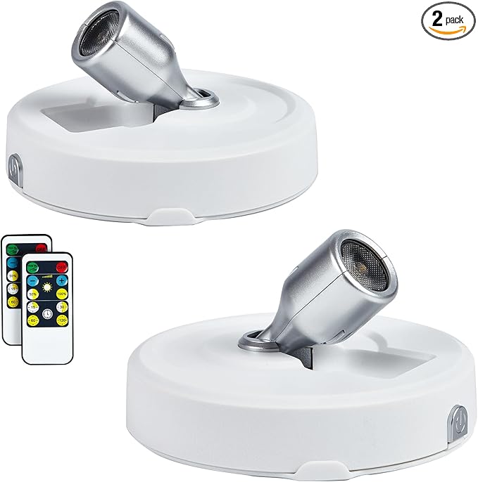 Wireless Spot Light, Battery Operated Picture Lights Mini Accent Lights Indoor by Unknown