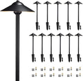 Gardenreet Brass Low Voltage Landscape Lighting - 12V LED Path Light IP65 by Gardenreet