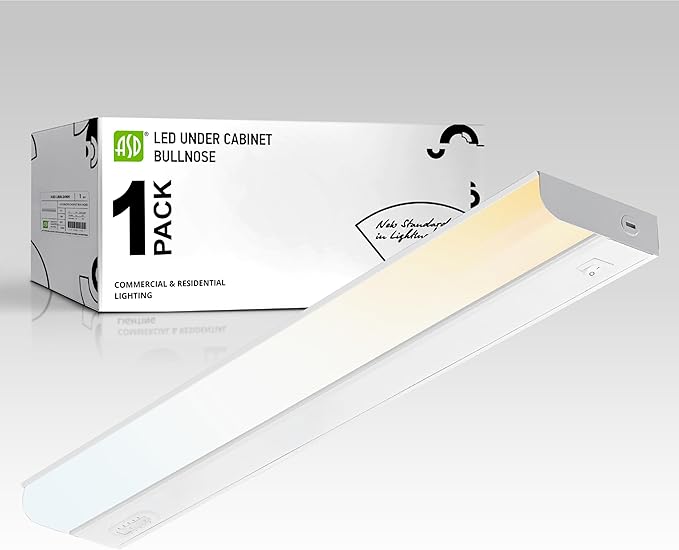 ASD 24 Inch Hardwired LED Under Cabinet Light, On/Off & 5CCT Switch 2700K-5000K by ASDLightingCorporation