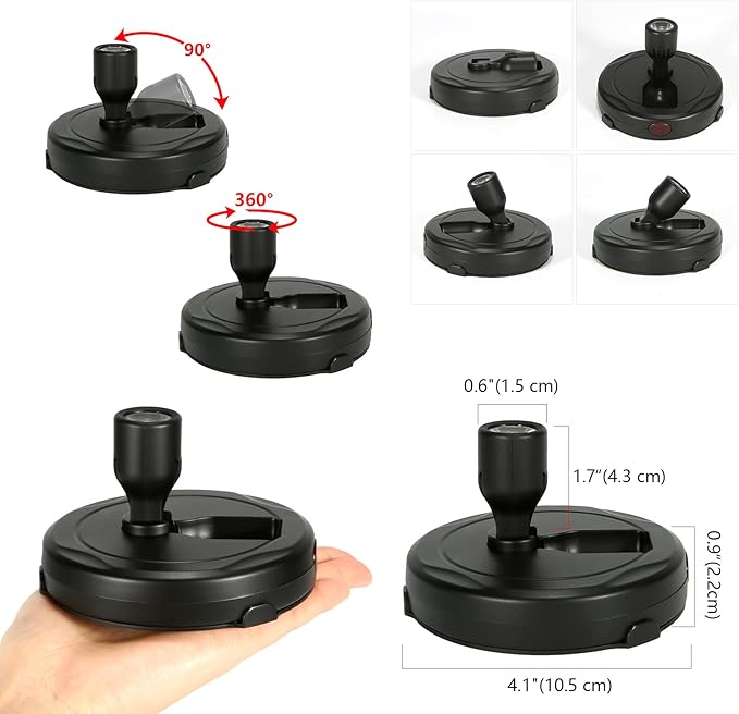 Cordless Spotlight Battery Operated, Indoor Plant Light, LED Display Puck Lights - Image 6