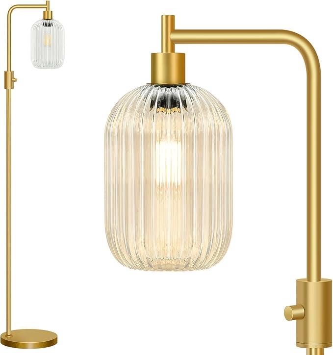 【Upgraded】 Dimmable Glass Floor Lamp by Unknown