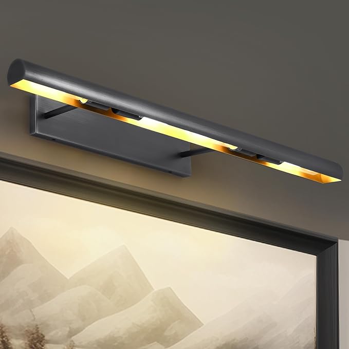 Black Picture Lights for Wall, 24inch Brone Picture Light Hardwired, Art Light - Image 9