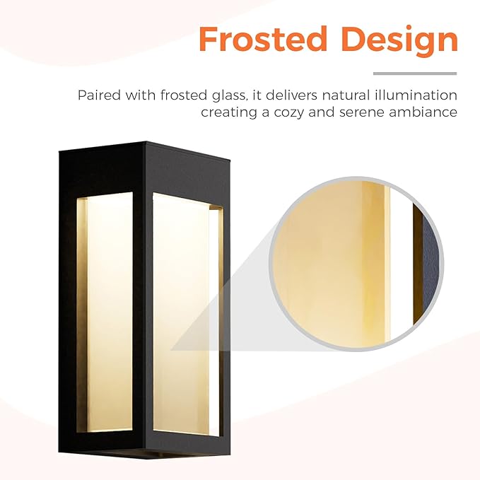 Solar Yard 4-Pack Outdoor Wall Lights, Light Fixture, LED Exterior Lighting - Image 8