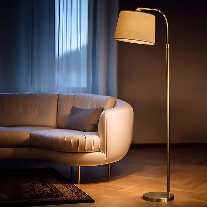 Oneach 62" Arc Floor Lamp for Living Rooms, Modern Reading Light for Bedrooms - Image 6