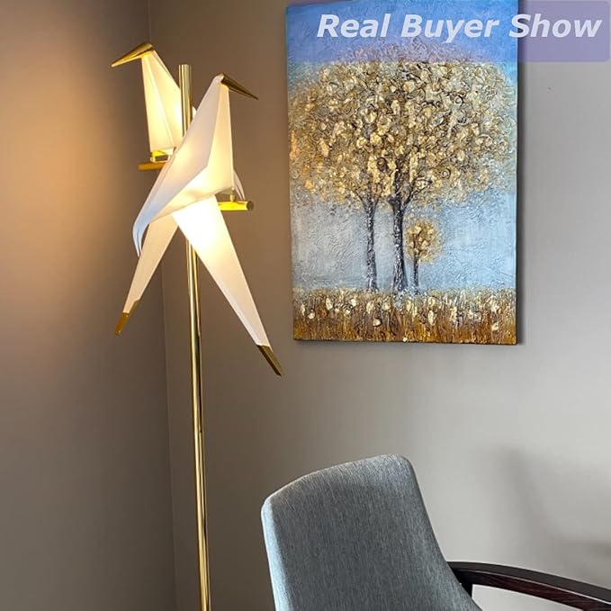 MORE CHANGE 68In Modern LED Floor Lamp, Bird Floor Light Gold Metal Fixtures - Image 5