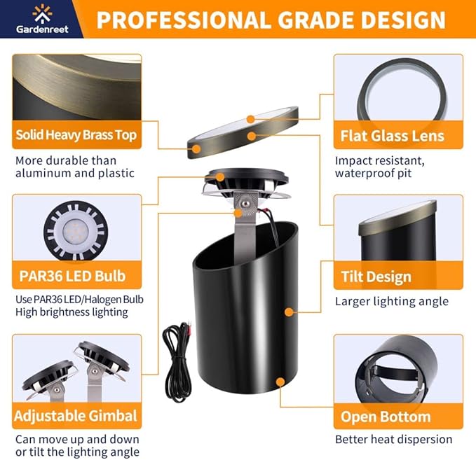 Gardenreet Outdoor Low Voltage Well Lights - Image 2