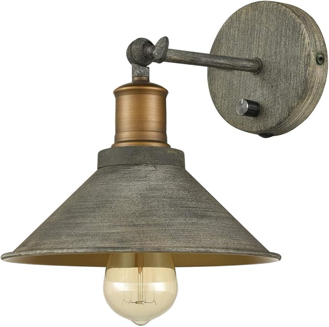 Vintage Farmhouse Wall Sconces Hardwired or Plug-in Bedroom Bath Wall Lamps Set - Image 5