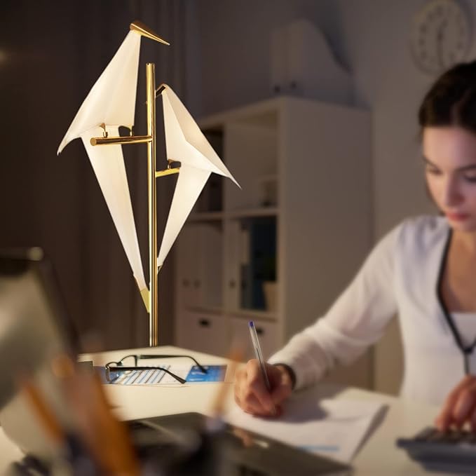 MORE CHANGE 68In Modern LED Floor Lamp, Bird Floor Light Gold Metal Fixtures - Image 6