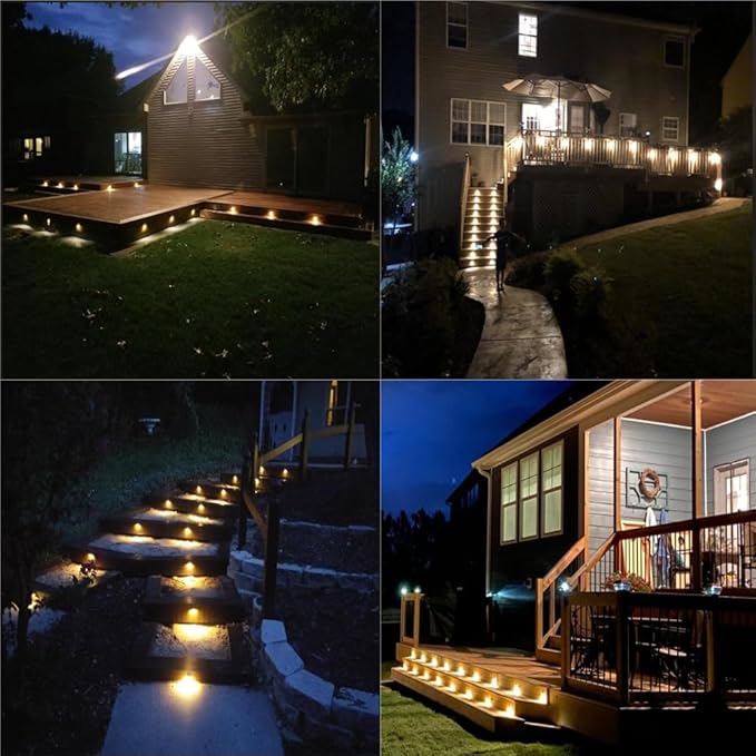 FVTLED 20pcs Low Voltage LED Deck Lights kit Φ1.38 Outdoor Garden Yard - Image 2