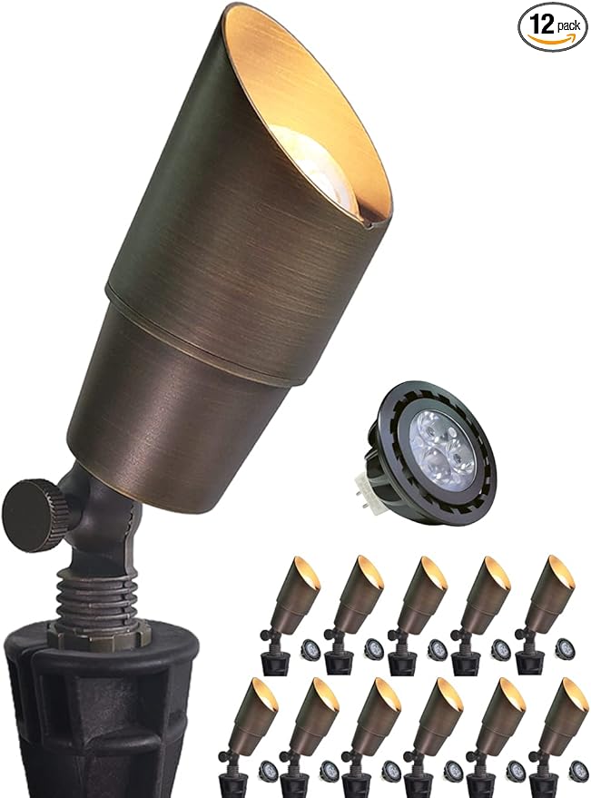 MALORY Brass Landscape Spotlight 12-Pack by MALORY