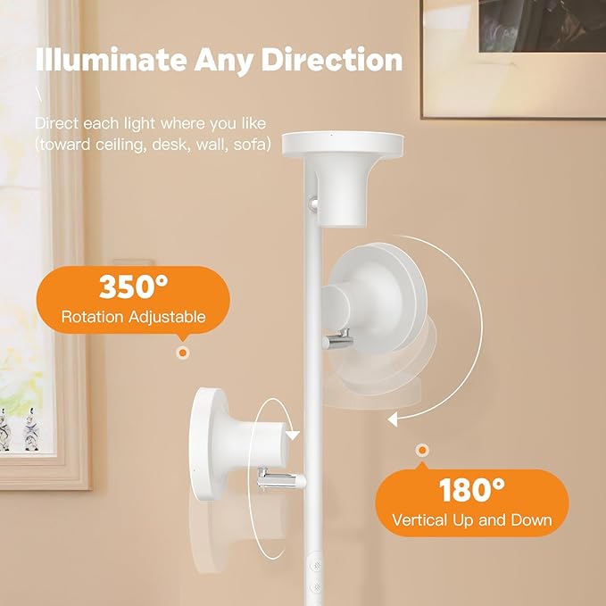 36W LED Tree Floor Lamp, Modern Dimmable Standing Lamp - Image 5