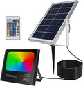 RGBW Solar Flood Lights Outdoor by COORHEIX
