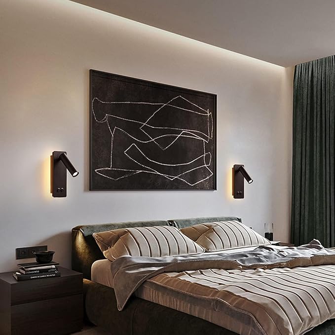 LED wall lamp and reading light two-in-one multifunctional wall sconces. LED - Image 2