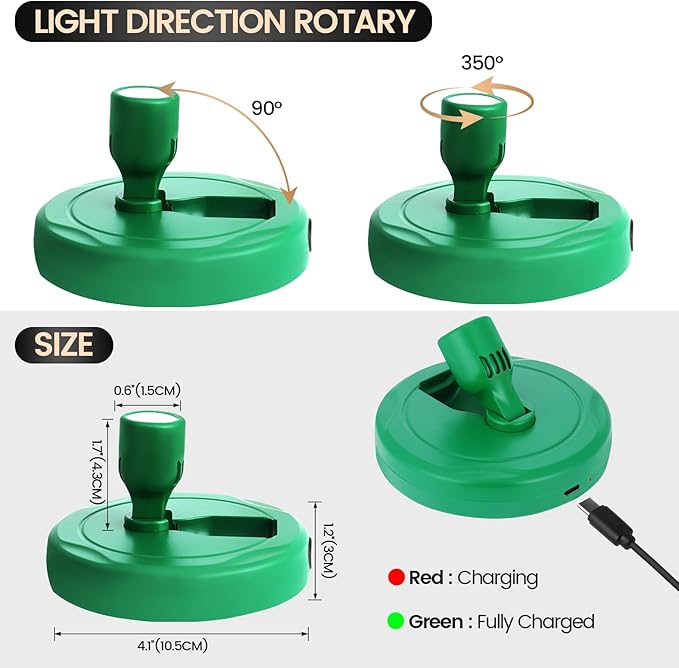 Cordless Spotlight Battery Operated, Rechargeable Plant Spot Lights, Dimmable - Image 6