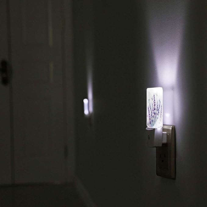 Led Night Light, Lanvender Butterfly Decorative Plug in Nightlights, - Image 6