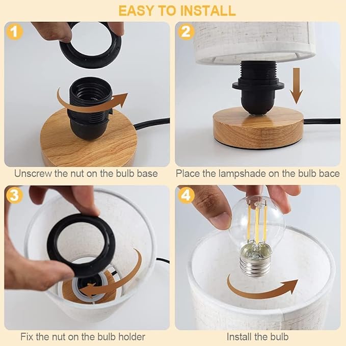 3-Color Adjustable Bedside Table Lamp - Image 7