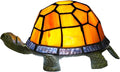 Orange Turtle Lamp Tiffany Bedside Table Lamp Retro Decor Art Nightstand Light by NUODITOSLAMP