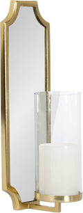 Kate and Laurel Ciel Glam Mirrored Wall Sconce; 6 x 5 x 16; Gold; Modern by KateandLaurel