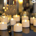 Homemory 48-Pack Novelty Flickering Flameless Tea Lights Candles, 200+Hours by Homemory