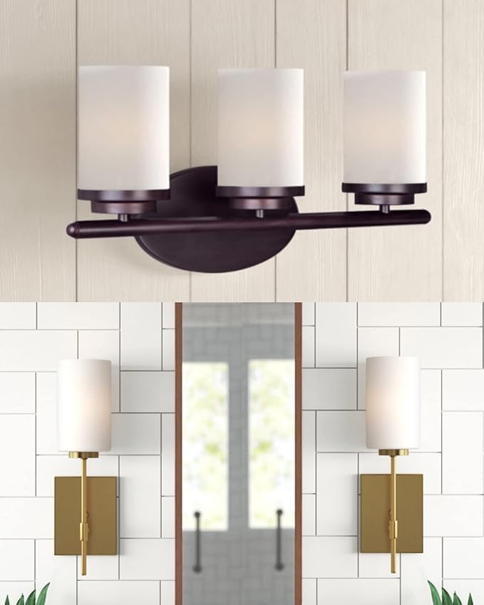 3-Pack White Frosted Glass Shade, Glass Lamp Shade Covers Replacements - Image 4