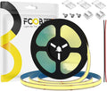16.4FT COB LED Strip Light IP65 Waterproof DC12V 3000K Warm White Dimmable by FCOB